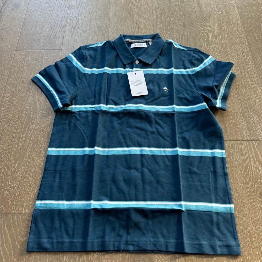 Original Penguin Men's Striped Polo Shirt